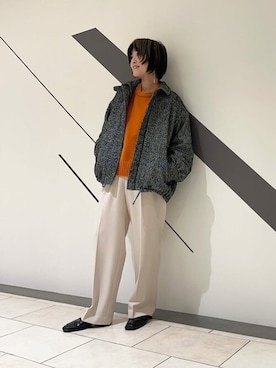 「N.（N. Natural Beauty Basic）（エヌエヌナチュラルビューティーベーシック）のアイテム（ブルゾン）」を使った、N. STAFFさん（レディース・157cm）の秋コーディネート
