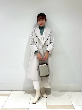 「N.（N. Natural Beauty Basic）（エヌエヌナチュラルビューティーベーシック）のアイテム（チェスターコート）」を使った、N. STAFFさん（レディース・161cm）の冬コーディネート