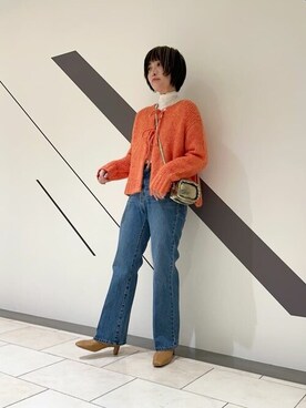 「N.（N. Natural Beauty Basic）（エヌエヌナチュラルビューティーベーシック）のアイテム（ブーツ）」を使った、N. STAFFさん（レディース・157cm）の冬コーディネート