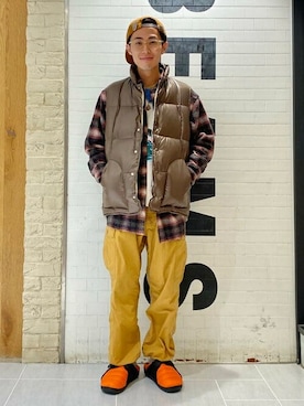 「チャックシャツ」｜bprbeamsさん（メンズ・170cm）の秋コーディネート