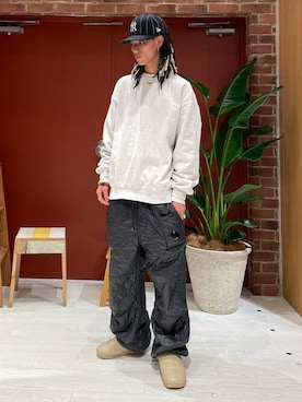 「SUBU（スブ）のアイテム（サンダル）」を使った、bprbeamsさん（メンズ・174cm）の秋コーディネート