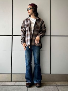 「SUBU（スブ）のアイテム」を使った、bprbeamsさん（メンズ・173cm）の秋コーディネート