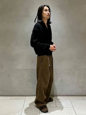 「SUBU（スブ）のアイテム」を使った、bprbeamsさん（メンズ・178cm）の秋コーディネート