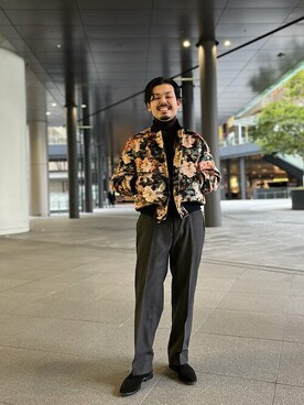 「aie」｜細川さん（メンズ・171cm）の冬コーディネート