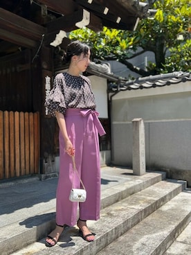 TIARA STAFFさん（レディース・166cm）の夏コーディネート