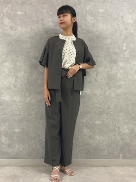 TIARA STAFFさん（レディース・164cm）の夏コーディネート