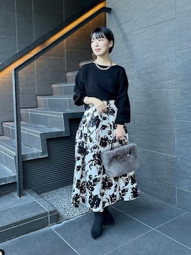 「Tiara（ティアラ）のアイテム」を使った、TIARA STAFFさん（レディース・157cm）の秋コーディネート