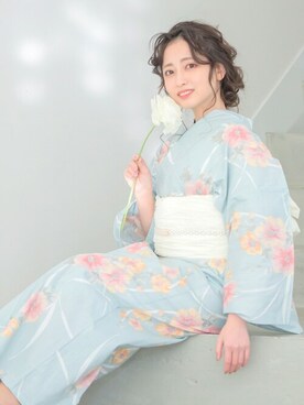 「アイテム（水着/着物・浴衣）」を使った、Ditaさん（レディース・160cm）の春コーディネート