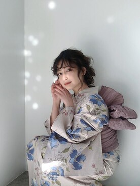 「Dita（ディータ）のアイテム（浴衣）」を使った、Ditaさん（レディース・160cm）の春コーディネート