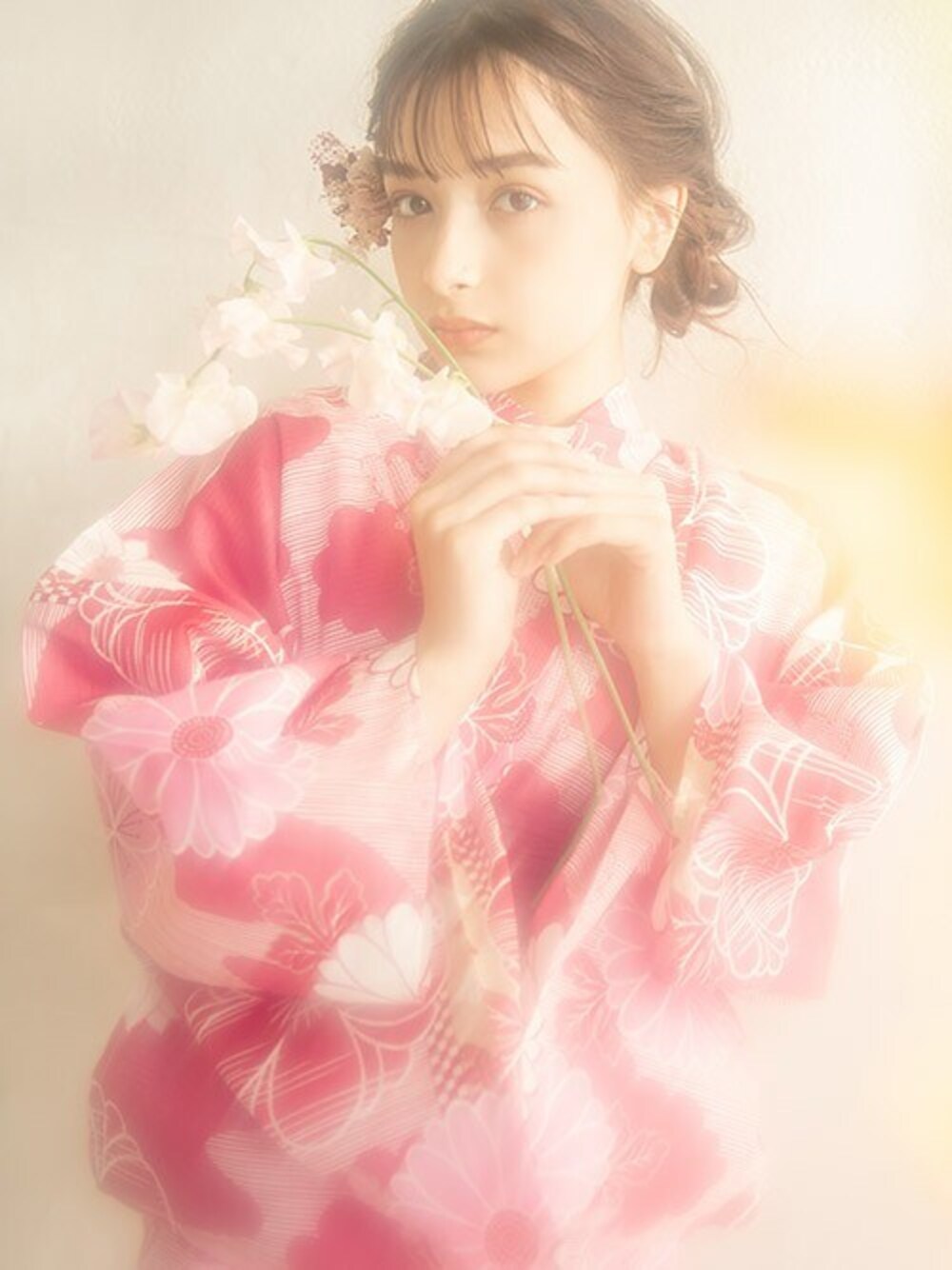 その他の浴衣、その他の和装小物、その他の和装小物を着用したレディースの春コーディネートの1枚目の写真