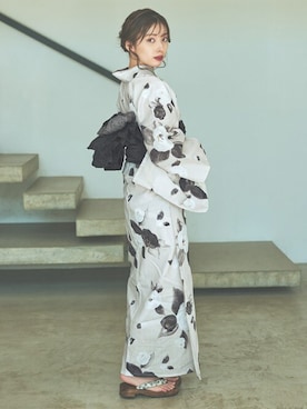 「アイテム（浴衣）」を使った、Ditaさん（レディース・160cm）の夏コーディネート