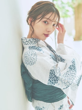 「アイテム（浴衣）」を使った、Ditaさん（レディース・160cm）の夏コーディネート