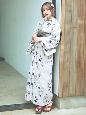「アイテム（浴衣）」を使った、Ditaさん（レディース・160cm）の夏コーディネート