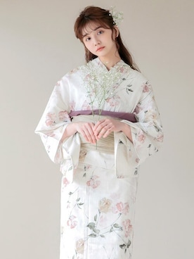 「アイテム（浴衣）」を使った、Ditaさん（レディース・160cm）の夏コーディネート