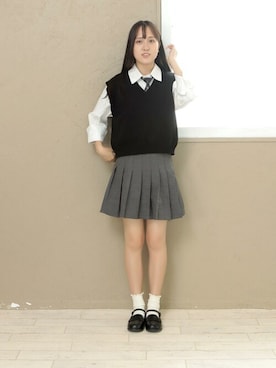 「制服コーデ」｜sr__rさん（レディース・158cm）の秋コーディネート