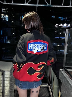 「アイテム（その他アウター、ブラック系）」を使った、chuneさん（レディース・173cm）の秋コーディネート