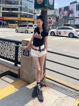 「アイテム（レッグウェア）」を使った、chuneさん（レディース・173cm）の秋コーディネート