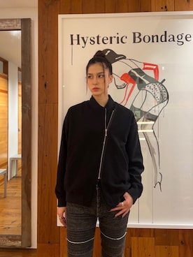 「アイテム（その他アウター、ブラック系）」を使った、chuneさん（レディース・173cm）の秋コーディネート