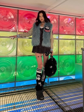 「アイテム（ワンピース/ドレス）」を使った、chuneさん（レディース・173cm）の秋コーディネート