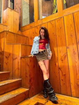 chuneさん（レディース・173cm）の春コーディネート