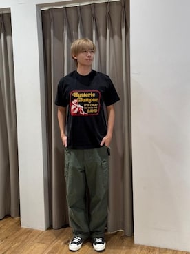 「アイテム（カーゴパンツ）」を使った、よしきさん（メンズ・181cm）の夏コーディネート
