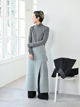 「アイテム（その他アウター、ブラック系）」を使った、KAJImiさん（レディース・160cm）の秋コーディネート