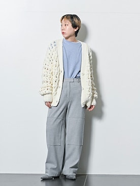 「extreme cashmere（エクストリーム　カシミヤ）のアイテム」を使った、KAJImiさん（レディース・160cm）の冬コーディネート