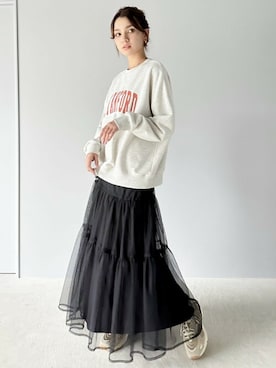 「classicalelf（クラシカルエルフ）のアイテム（スカート）」を使った、classicalelfクラシカルエルフさん（レディース・163cm）の冬コーディネート