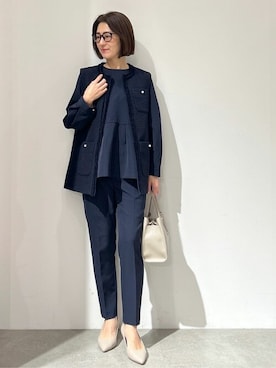 「オペークドットクリップ」｜OPAQUE.CLIPスタッフさん（レディース・161cm）の冬コーディネート