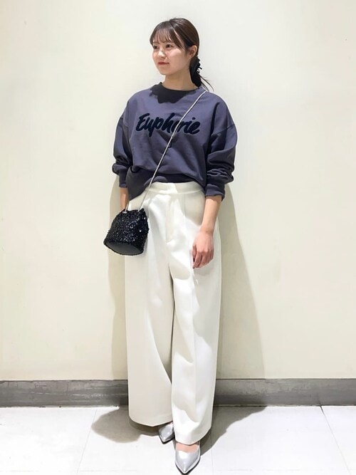 OPAQUE.CLIP（オペークドットクリップ） パンツ ウールライク