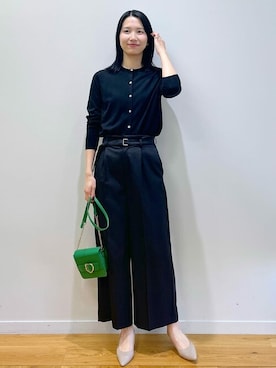 「オペークドットクリップ」｜OPAQUE.CLIPスタッフさん（レディース・174cm）の春コーディネート