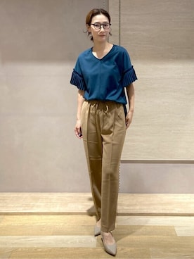 OPAQUE.CLIPスタッフさん（レディース・163cm）の夏コーディネート