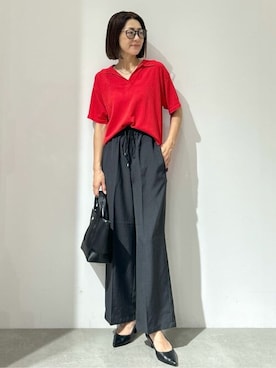 「骨格ナチュラル」｜OPAQUE.CLIPスタッフさん（レディース・161cm）の夏コーディネート