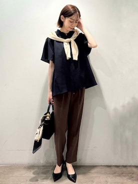 OPAQUE.CLIPスタッフさん（レディース・161cm）の夏コーディネート