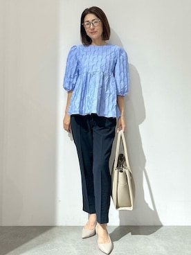 OPAQUE.CLIPスタッフさん（レディース・161cm）の夏コーディネート