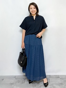 「オペークドットクリップ」｜OPAQUE.CLIPスタッフさん（レディース・159cm）の秋コーディネート