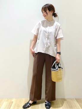 「オペークドットクリップ」｜OPAQUE.CLIPスタッフさん（レディース・163cm）の秋コーディネート