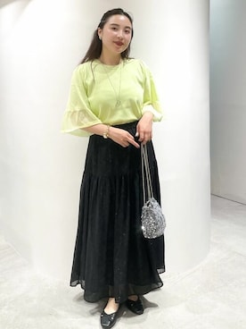 「オペークドットクリップ」｜OPAQUE.CLIPスタッフさん（レディース・155cm）の秋コーディネート