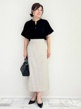 「オペークドットクリップ」｜OPAQUE.CLIPスタッフさん（レディース・156cm）の秋コーディネート