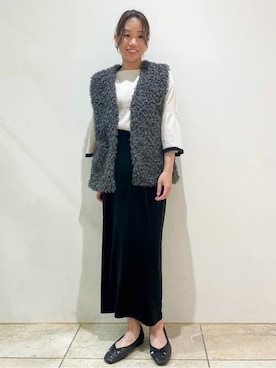 「オペークドットクリップ」｜OPAQUE.CLIPスタッフさん（レディース・158cm）の秋コーディネート