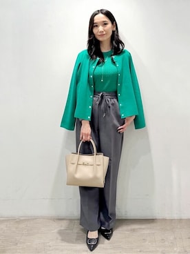 「オペークドットクリップ」｜OPAQUE.CLIPスタッフさん（レディース・156cm）の秋コーディネート