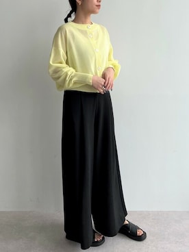 「for/c（フォーシー）のアイテム（パンツ）」を使った、for/cさん（レディース・167cm）の春コーディネート