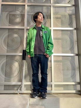 「HYSTERIC GLAMOUR（ヒステリックグラマー）のアイテム（ナイロンジャケット）」を使った、けんたさん（メンズ・174cm）の秋コーディネート