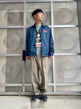 「HYSTERIC GLAMOUR（ヒステリックグラマー）のアイテム（ナイロンジャケット）」を使った、けんたさん（メンズ・174cm）の秋コーディネート