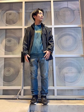 「秋コーデ」｜「アイテム（その他アウター）」を使った、けんたさん（メンズ・174cm）の秋コーディネート