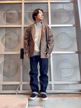「ラフコーデ」｜「アイテム（その他アウター）」を使った、けんたさん（メンズ・174cm）の冬コーディネート