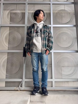 「ラフコーデ」｜「アイテム（その他アウター）」を使った、けんたさん（メンズ・174cm）の冬コーディネート