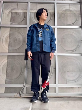 「HYSTERIC GLAMOUR（ヒステリックグラマー）のアイテム（スウェットパンツ）」を使った、けんたさん（メンズ・174cm）の冬コーディネート
