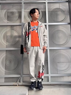 「HYSTERIC GLAMOUR（ヒステリックグラマー）のアイテム（スウェットパンツ）」を使った、けんたさん（メンズ・174cm）の冬コーディネート