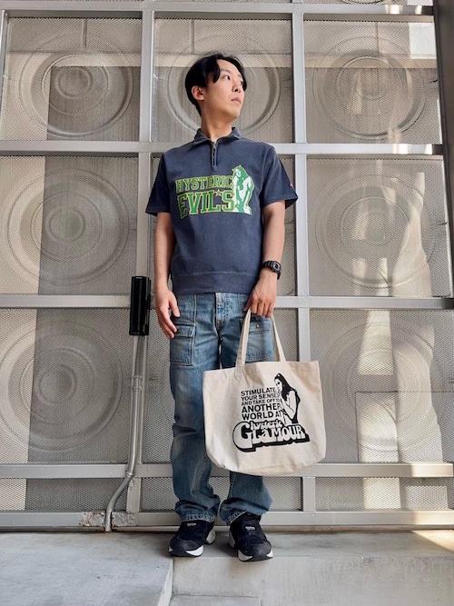 HYSTERIC GLAMOUR トレーナー スウェット EVIL'S 衿付き